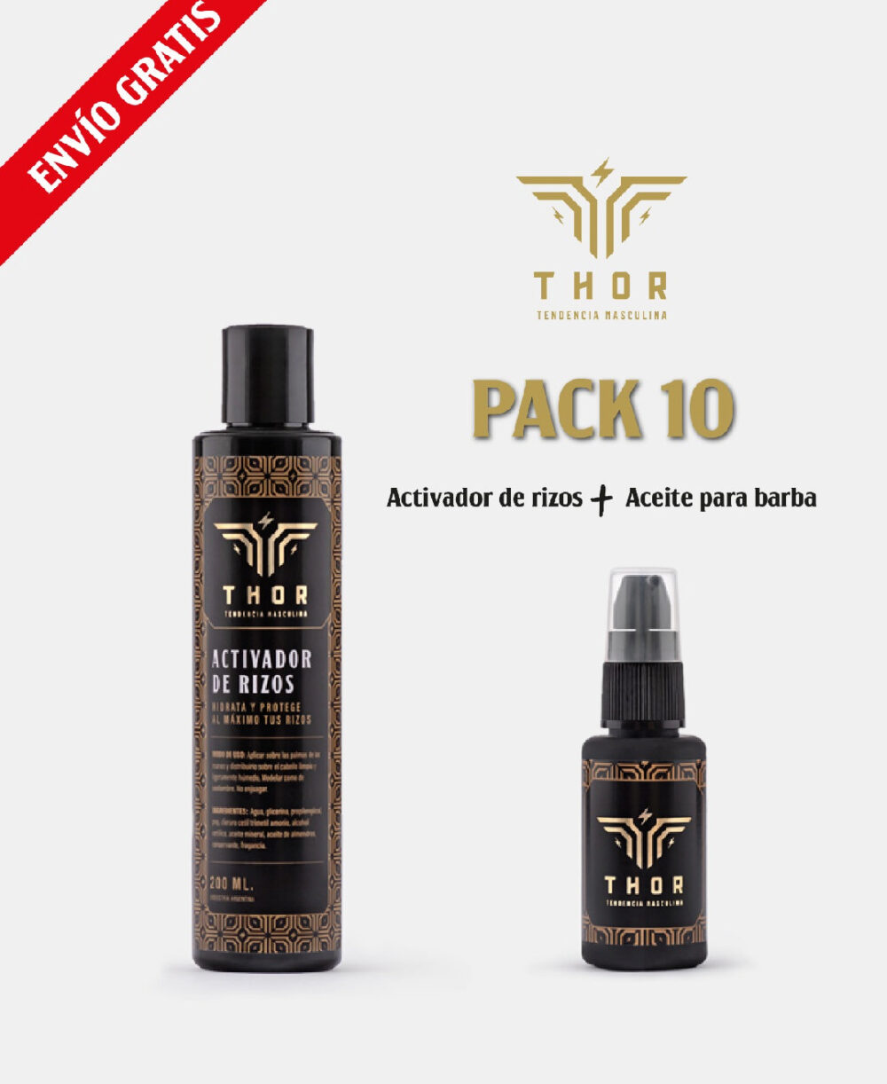 PACK 10 Activador de rizos + Aceite para barba ENVÍO GRATIS