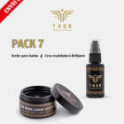 PACK 7 Aceite para barba + Cera modeladora brillante ENVÍO GRATIS