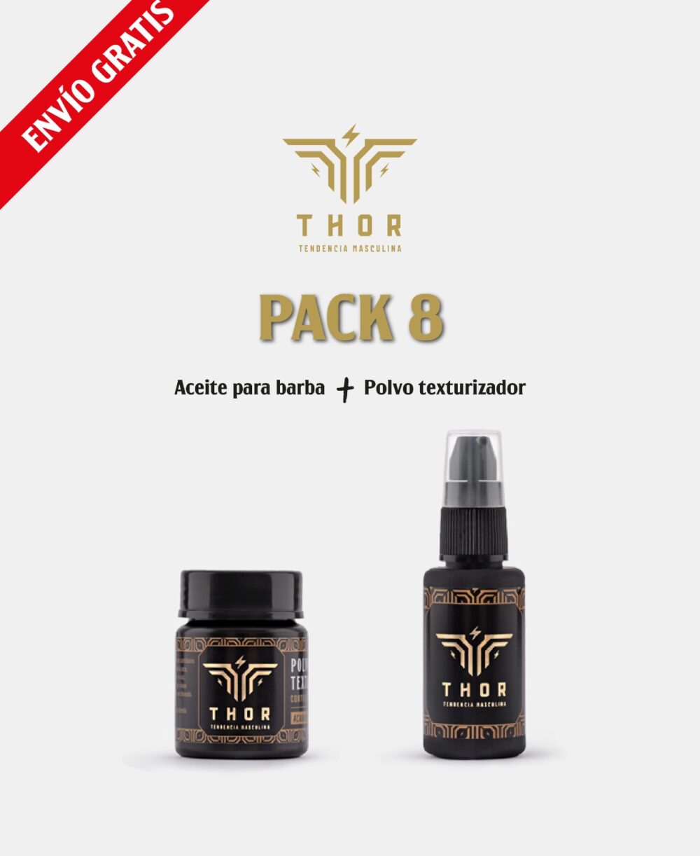 PACK 8 Polvo texturizador + Aceite para barba ENVÍO GRATIS