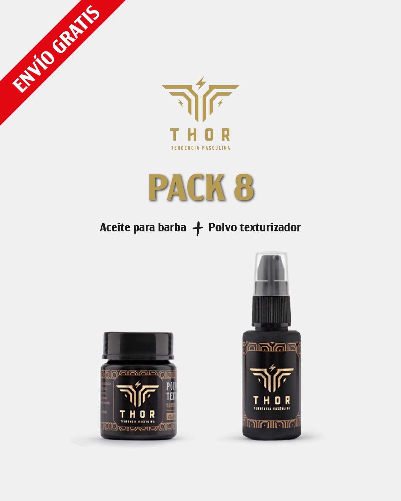PACK 8 Polvo texturizador + Aceite para barba ENVÍO GRATIS PACK 8 Polvo texturizador + Aceite para barba ENVÍO GRATIS